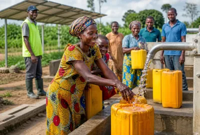Mise en service d’un point d’eau dans une communauté rurale